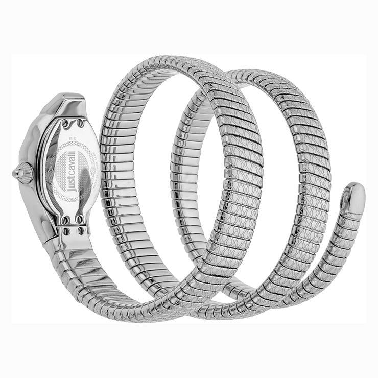 Ladies Glam Snake Septagon Silver Dial Ladies Watch (JC1L112M0015)