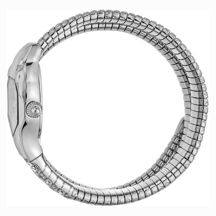 Ladies Glam Snake Septagon Silver Dial Ladies Watch (JC1L112M0015)