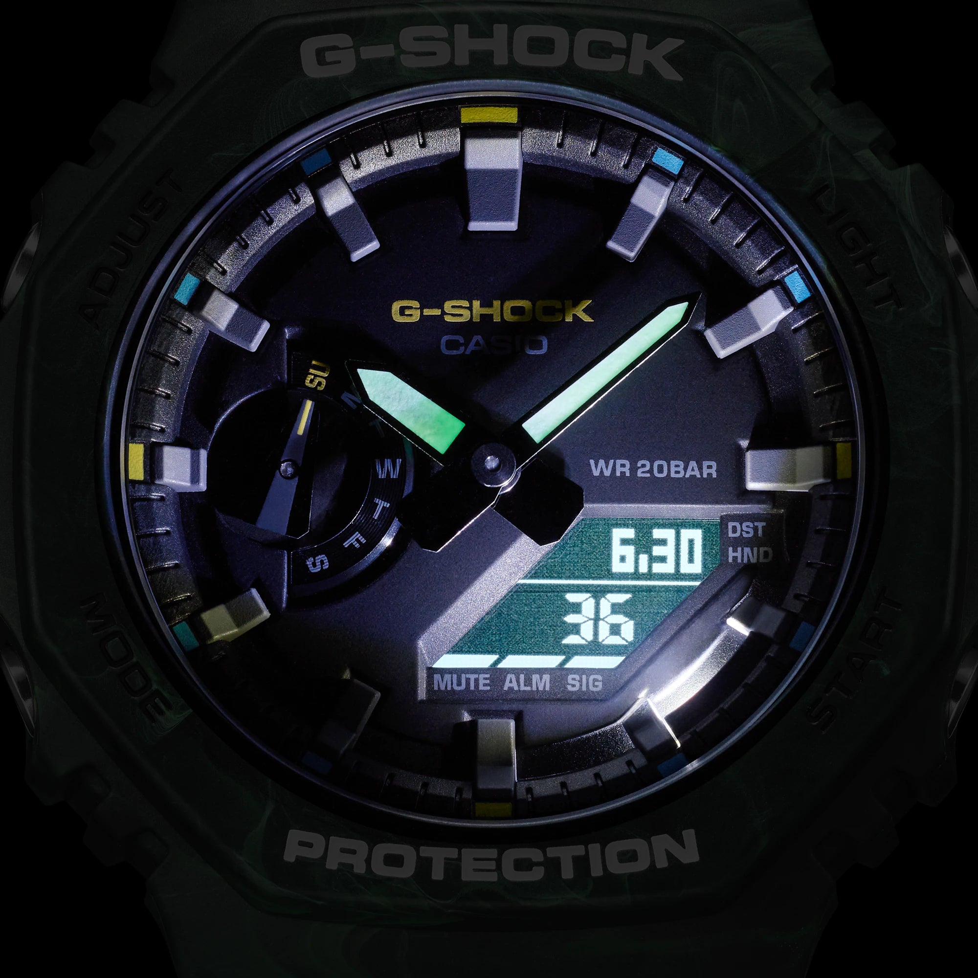 Men's ANALOG-DIGITAL Watch (GA-2100FR-3ADR)