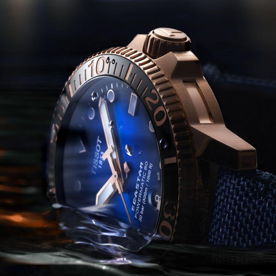 Men's Seastar 1000 Powermatic 80 Watch (T1204073704100)